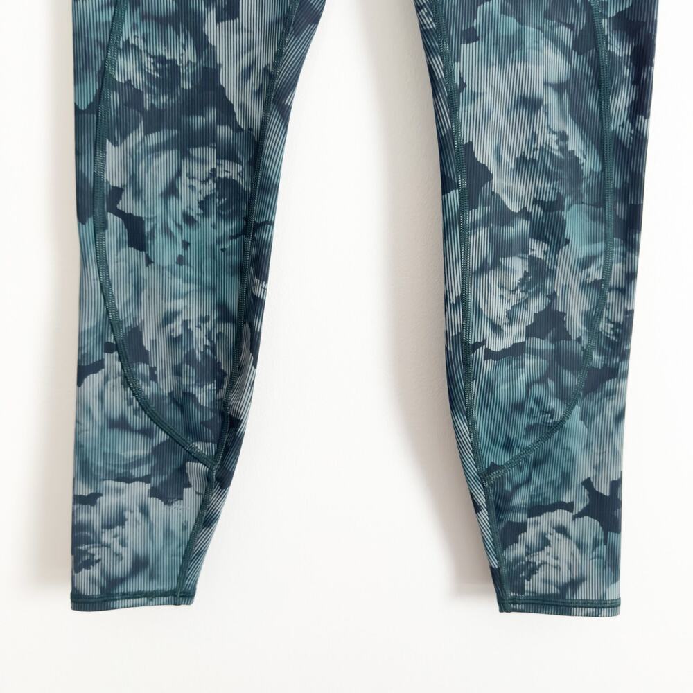 ATHLETA Rainier High Rise Printed Leggings Teal Turquoise Floral 3X - Picture 5 of 10